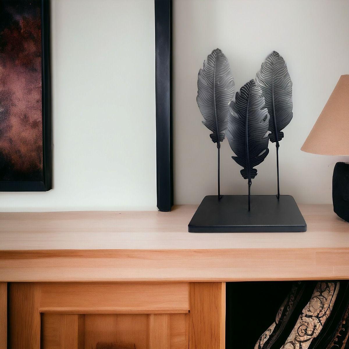 Escultura Hojas Estilo Europeo Decoración Hogar Creativa Jhn-8