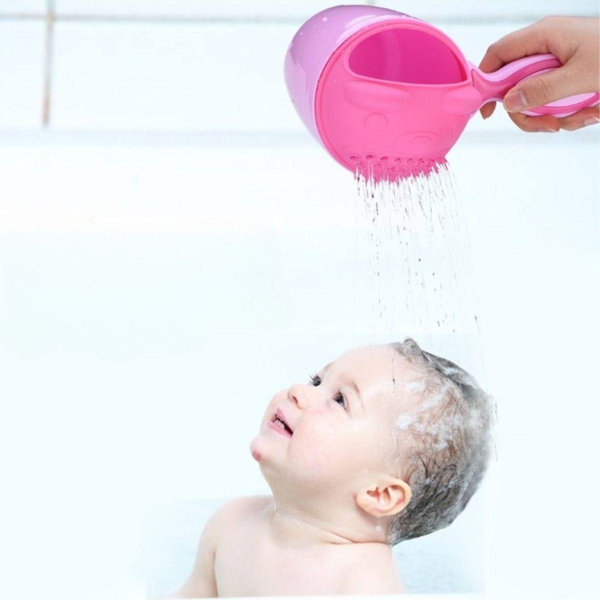 SET 6 JUGUETE TAZA ENJUAGUE CHAMPU FORMA CASCADA SUAVE LAU-3