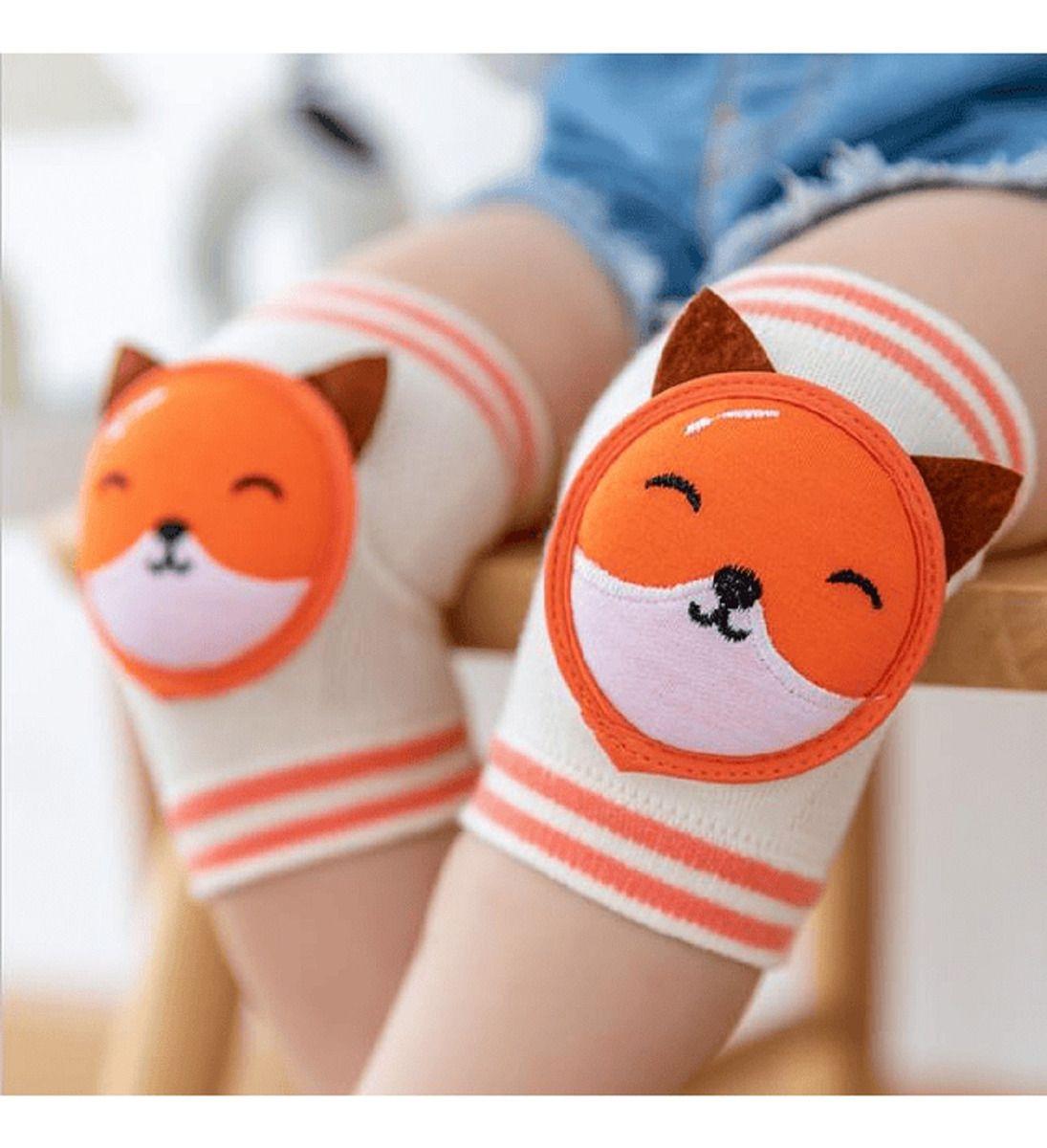 Set 3 Rodilleras Algodón Proteccion Antideslizante Bebe Lau-5