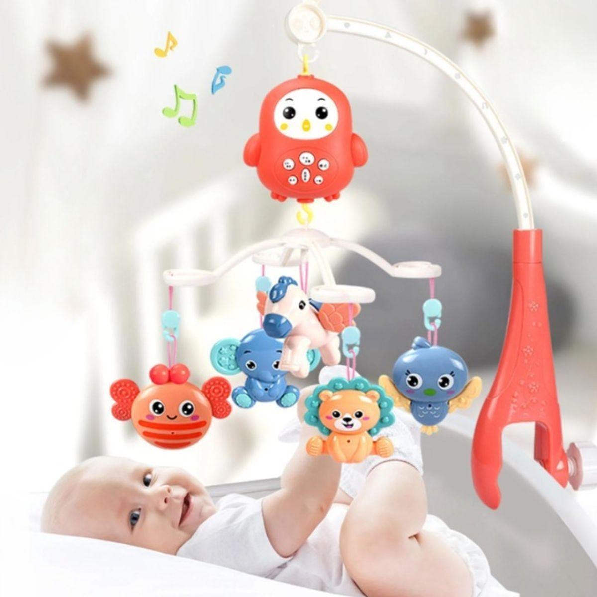 MOVIL MUSICAL PARA CUNA BEBE ESTIMULACION VISUAL LAU-7