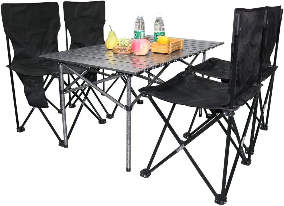 Mesa Silla Camping Plegables Portátiles Exterior Home Rondon-0