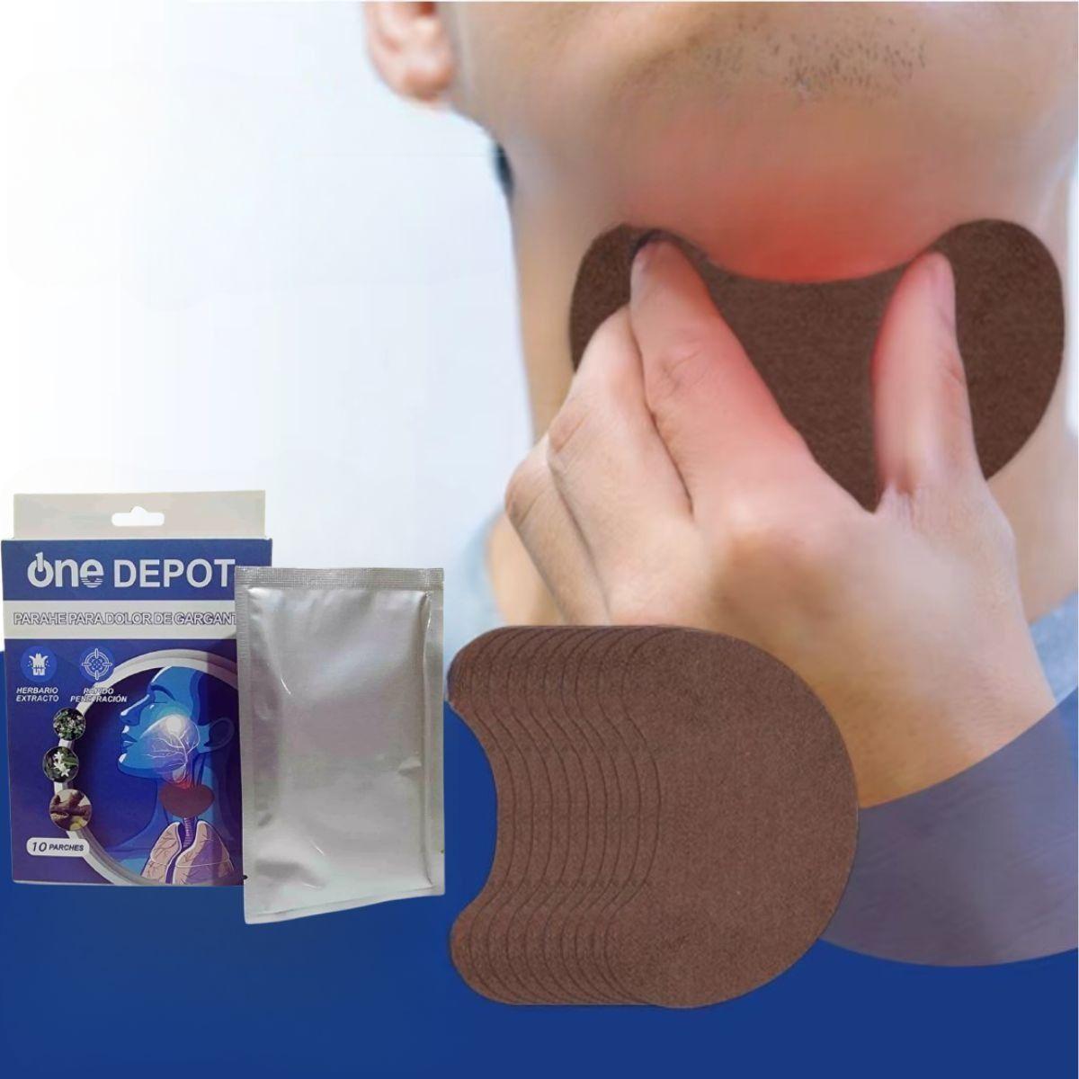 Parche Herbal Tos Dolor Garganta Alivio Duradero 6 Pack Jhn-1