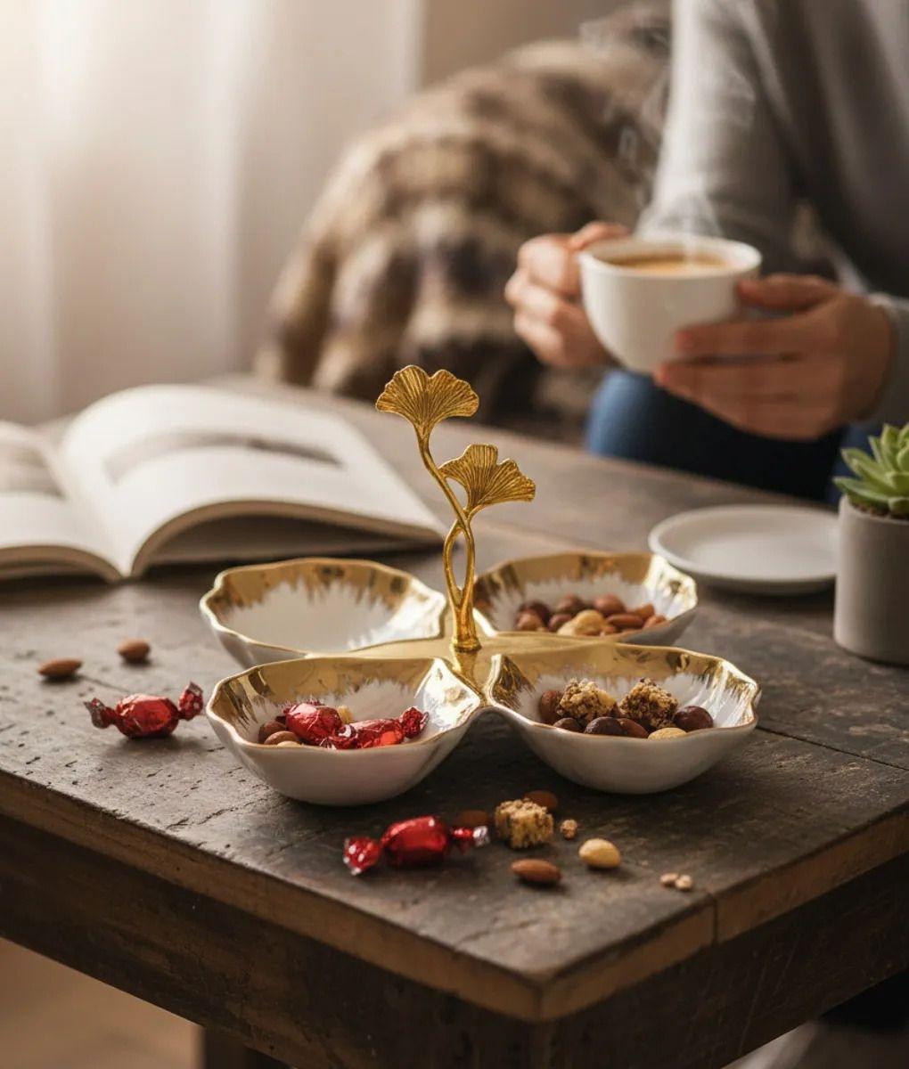 Bandeja Decorativa Servir Diseño Marino 4 Compartimentos Jhn-5