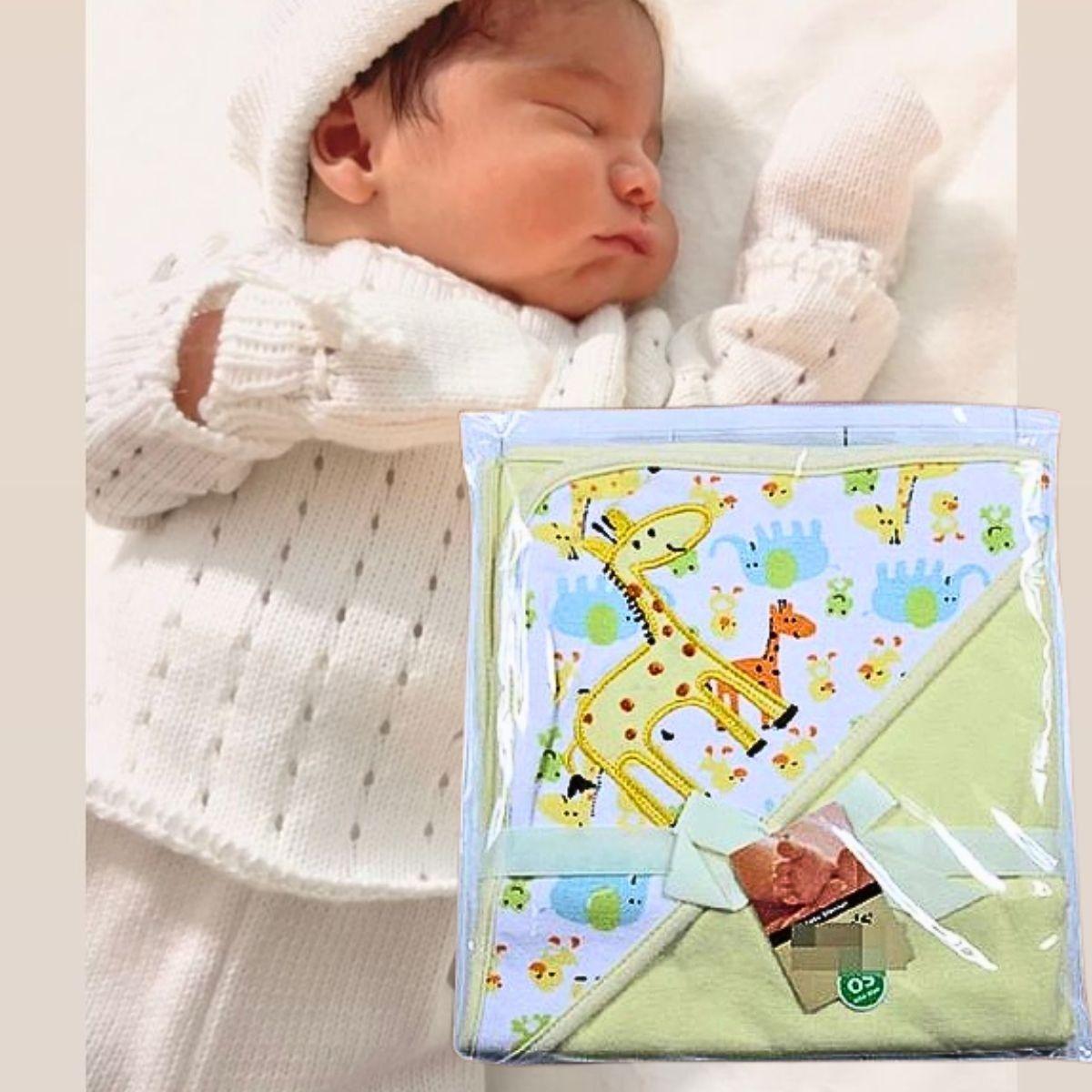 Manta Envolvente Bebé Doble Capa Algodón Seguro Comoda Lau-3