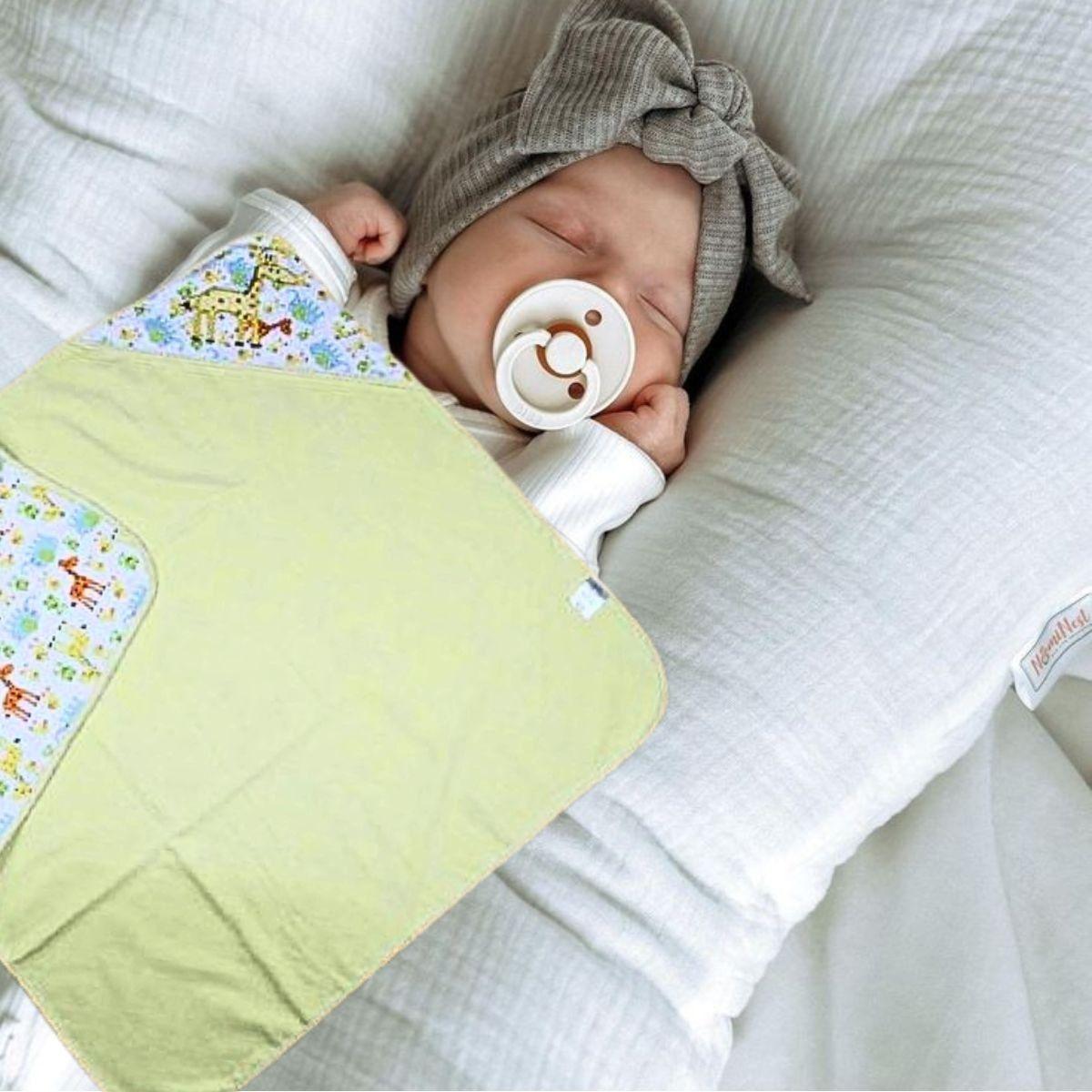 Manta Envolvente Bebé Doble Capa Algodón Seguro Comoda Lau-4