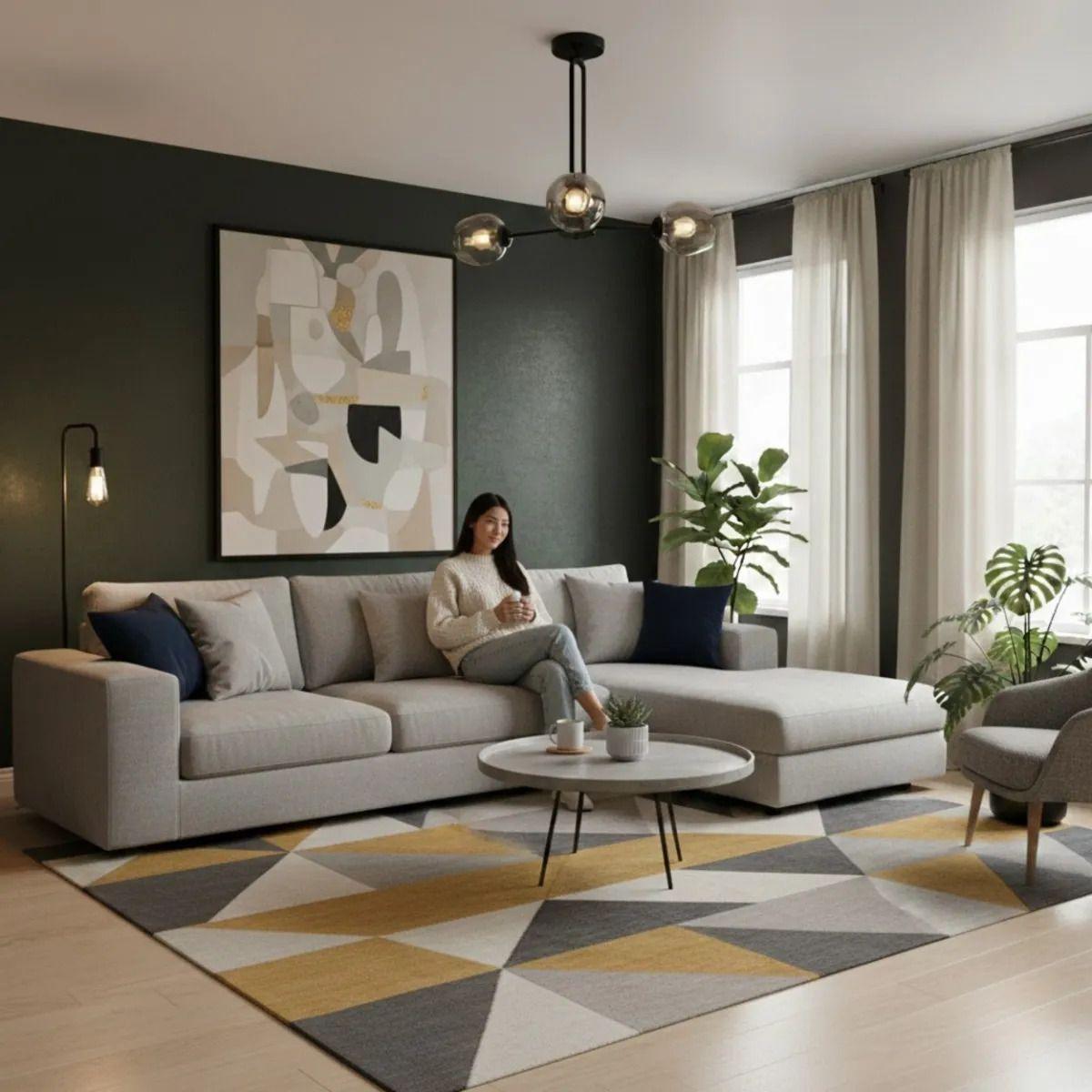 Lámpara Techo Diseño Minimalista Contemporáneo Hogar Jhn-4