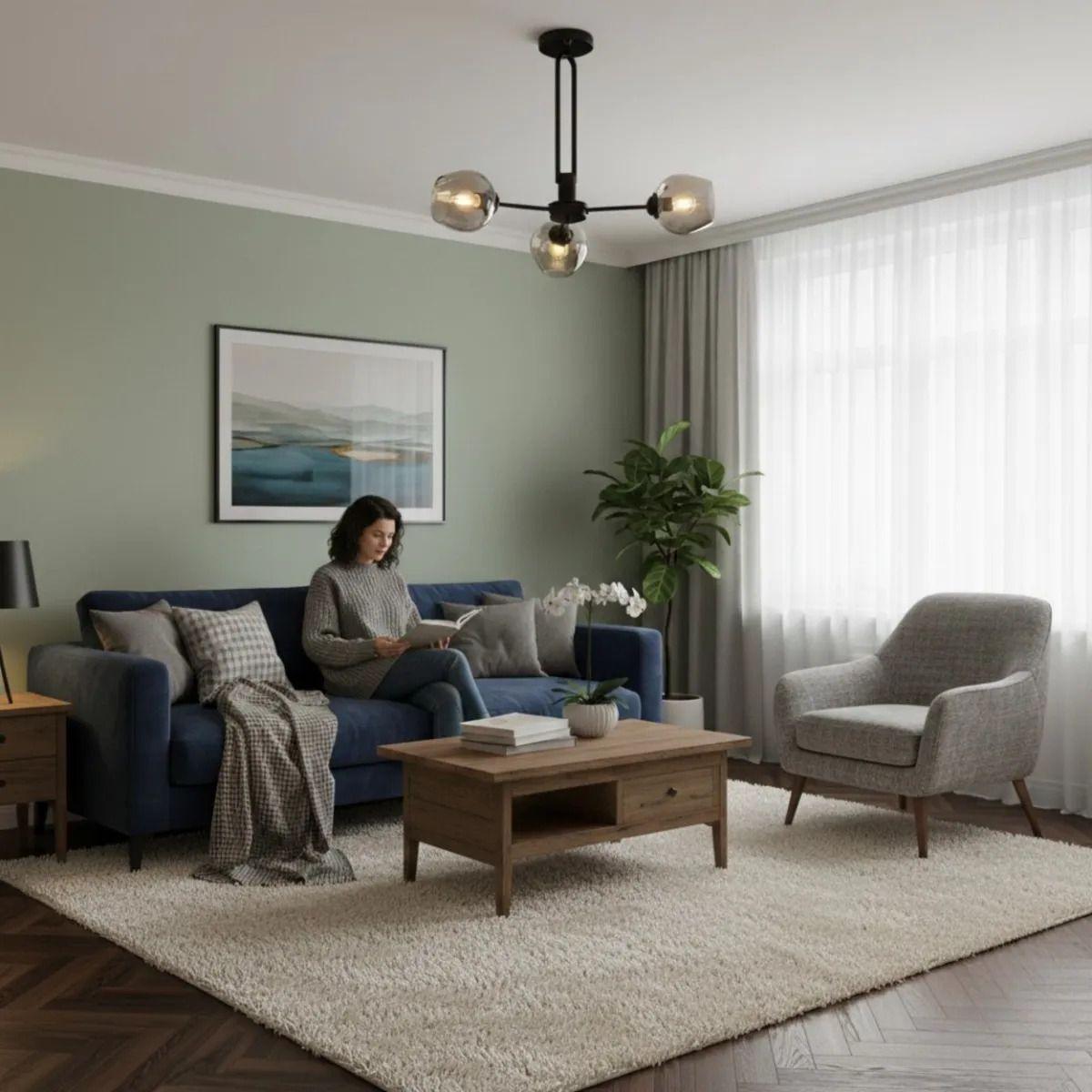 Lámpara Techo Diseño Minimalista Contemporáneo Hogar Jhn-9