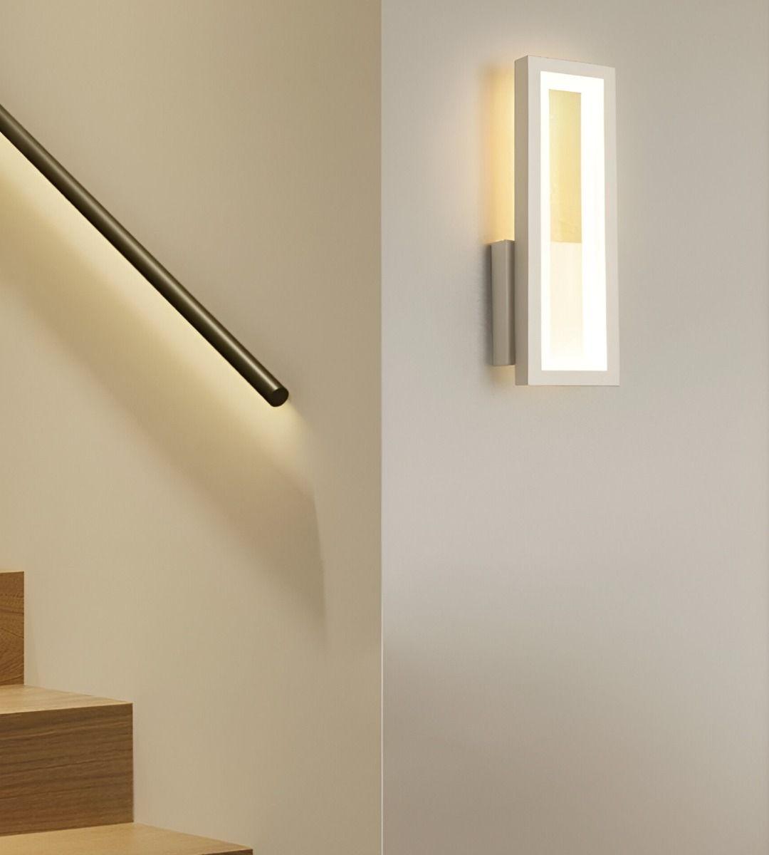 Aplique Lámpara Pared Rectangular Decoración Moderna Jhn-8