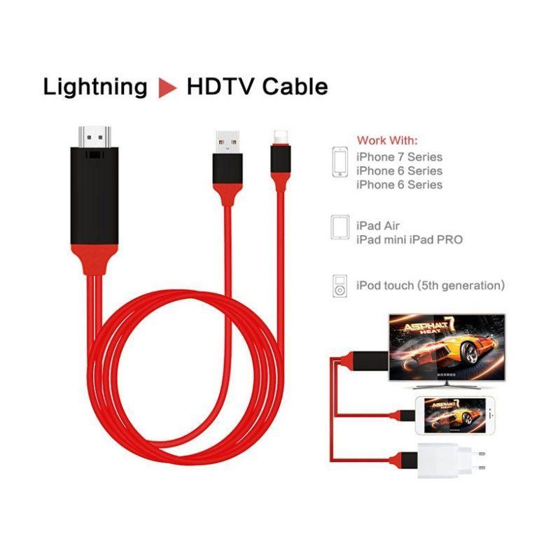 Cable Adaptador Hdmi iPhone iPad Tv Monitor Hd Rondon-5