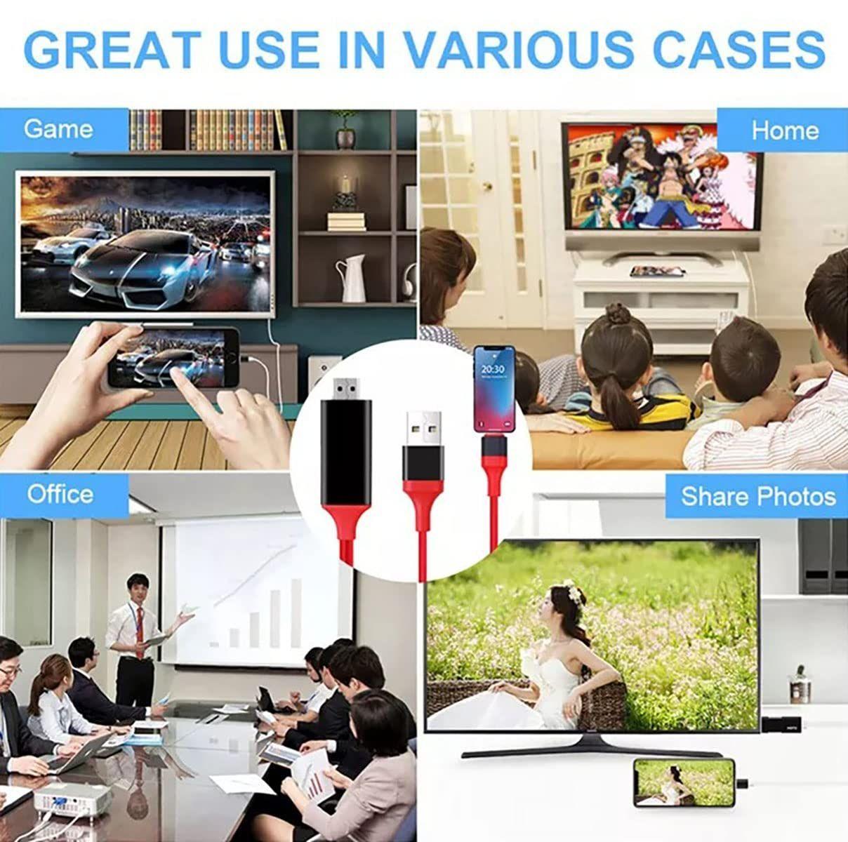 Cable Adaptador Hdmi iPhone iPad Tv Monitor Hd Rondon-6