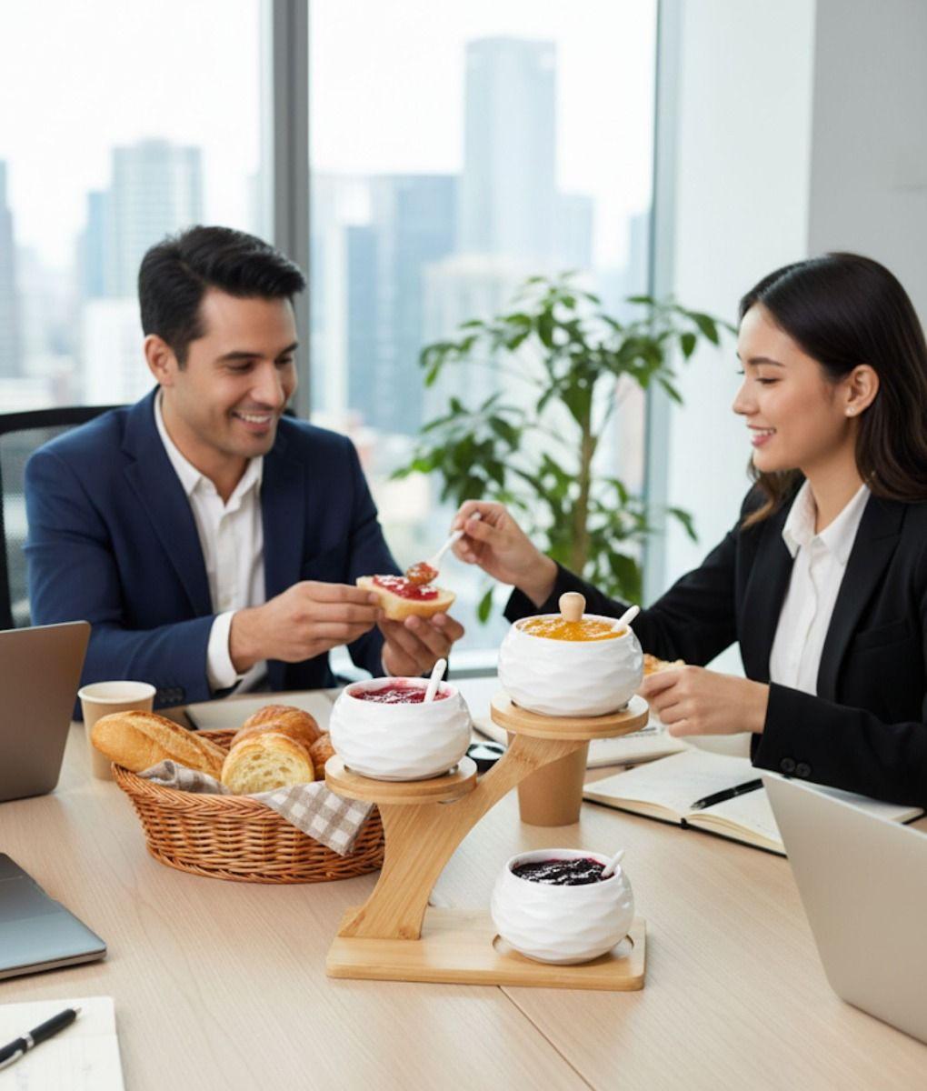 Juego Frasco Escalonado Organizador Contenedor Soporte Jhn-2