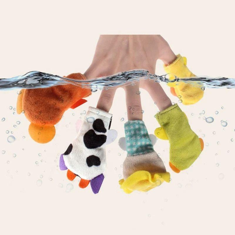 Set 2 Juguete Felpa Muñeco Dedo Divertido Titere Cuentos Lau-6