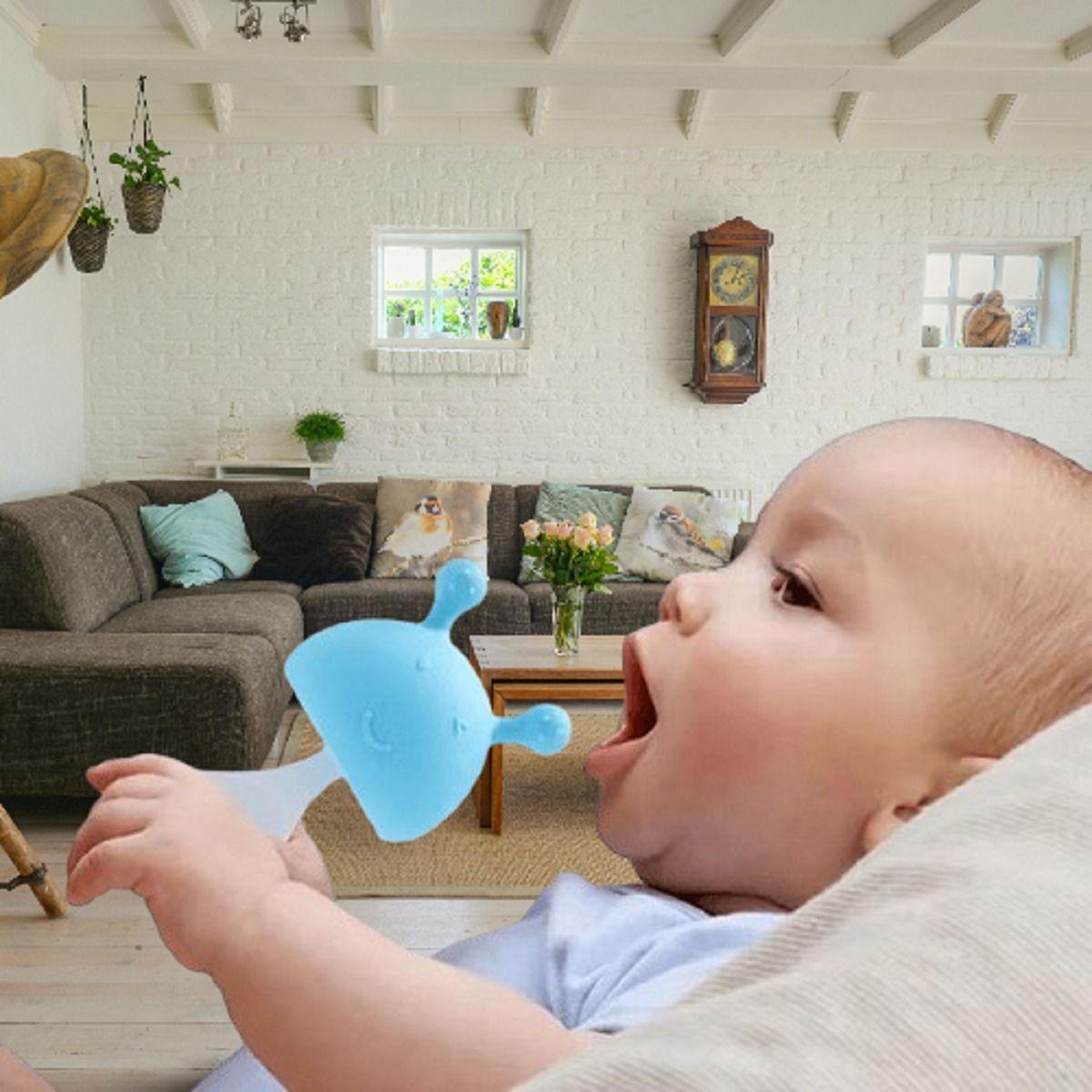 Set 3 Mordedor Forma Champiñon Sonido Denticion Bebes Lau-3