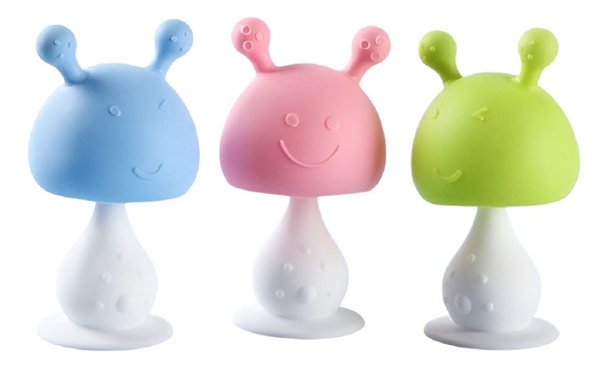 Set 3 Mordedor Forma Champiñon Sonido Denticion Bebes Lau-7