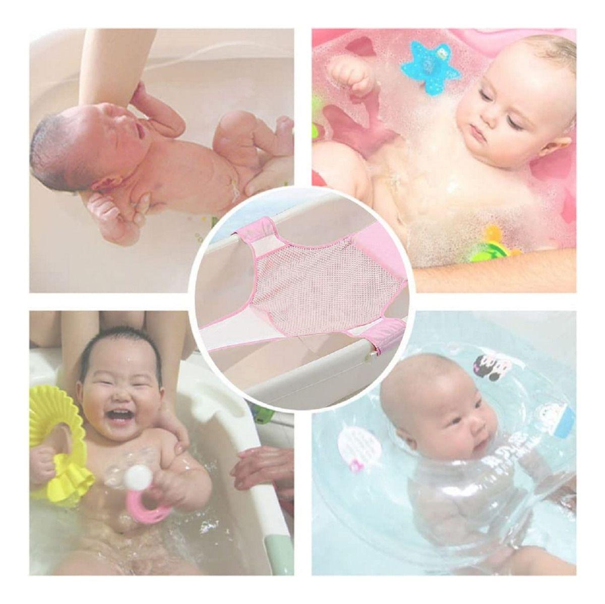 Set 2 Malla Apoyo Tina Asiento Baño Ajustable Bebes Lau-8