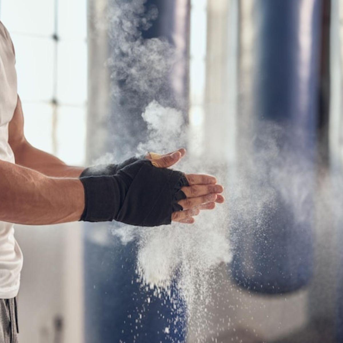 BLOQUE DE MAGNESIO PARA DEPORTE GIMNASIO ABSORBE SUDOR LAU-9