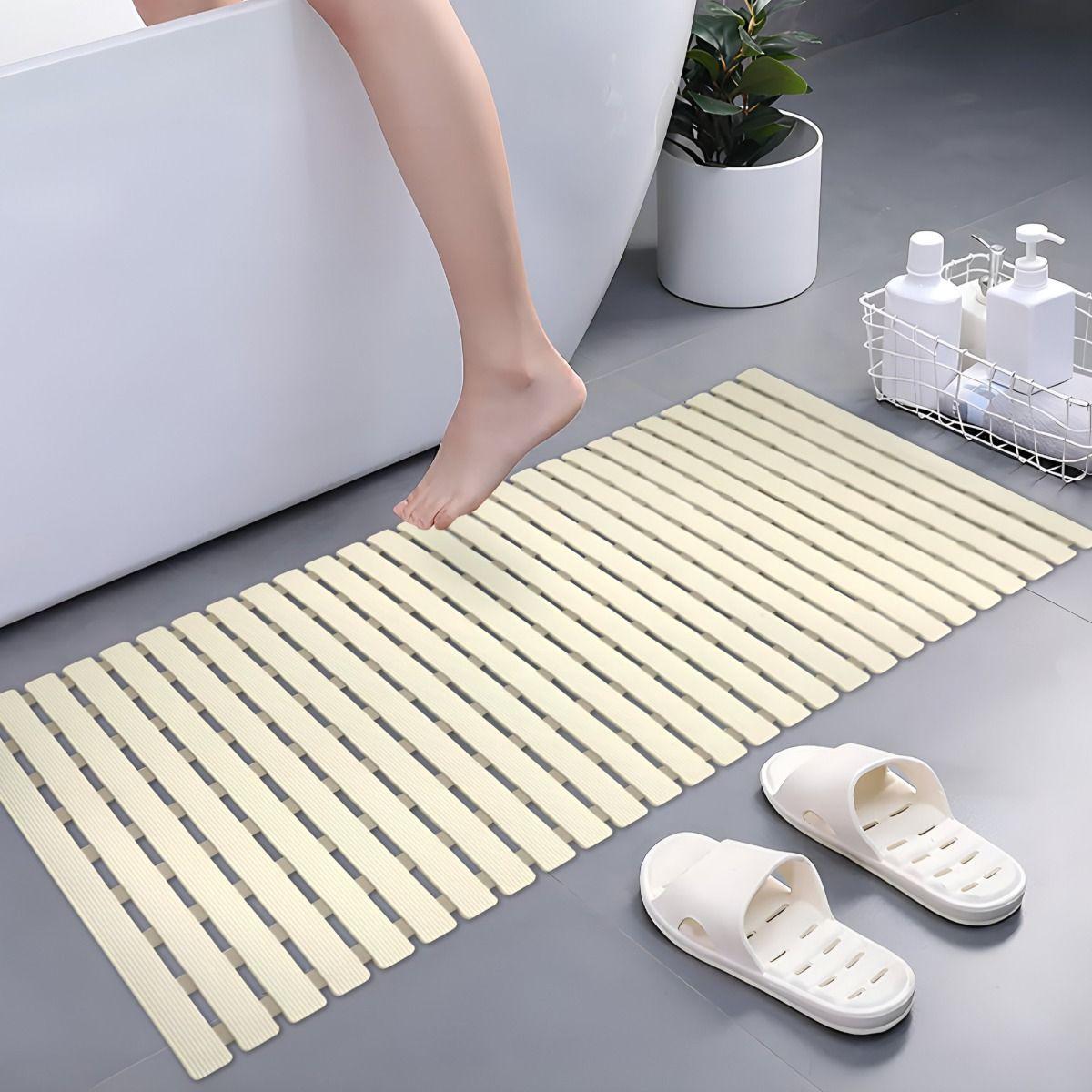 Alfombra Baño Antideslizante Drenaje Bañera Listones Jhn-4
