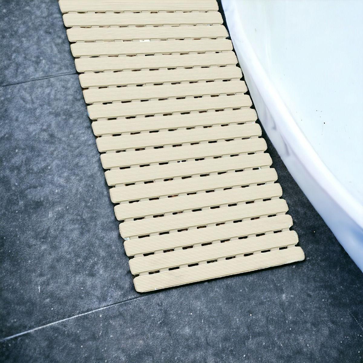 Alfombra Baño Antideslizante Drenaje Bañera Listones Jhn-7