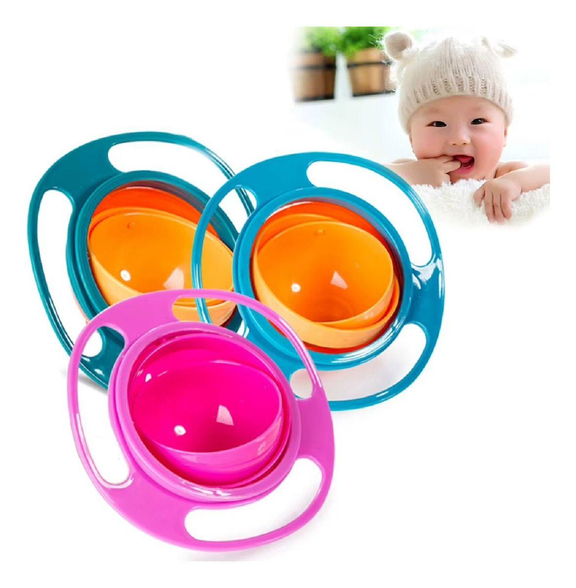 Set 3 Platos Tazon Equilibrio Divertido Niños Bebes Lau-1