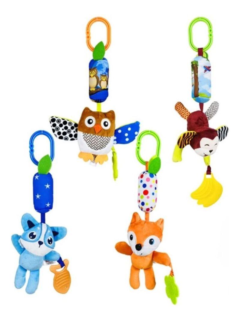 SET 2 SONAJEROS COLGANTE JUGUETE SENSORIAL FELPA BEBE LAU-4