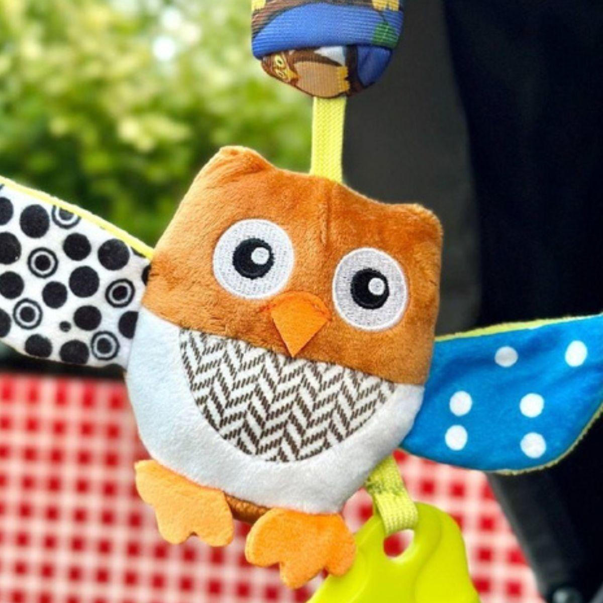 SET 2 SONAJEROS COLGANTE JUGUETE SENSORIAL FELPA BEBE LAU-6