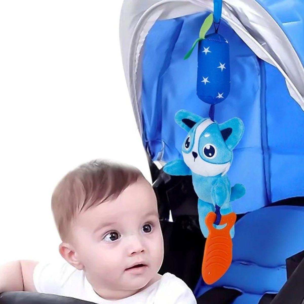 SET 2 SONAJEROS COLGANTE JUGUETE SENSORIAL FELPA BEBE LAU-7