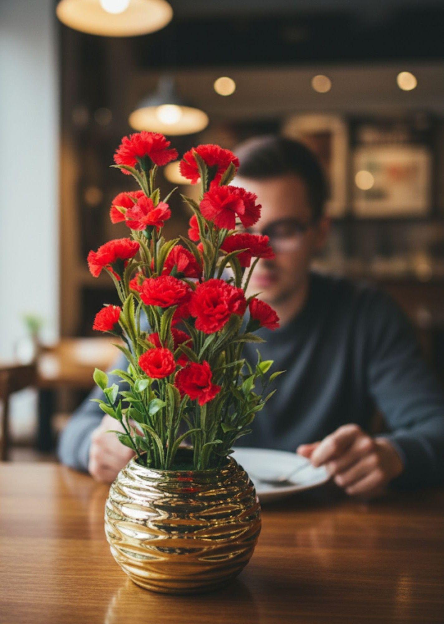 Planta Artificial Decorativa Arreglo Floral Adorno Hogar Jhn-2