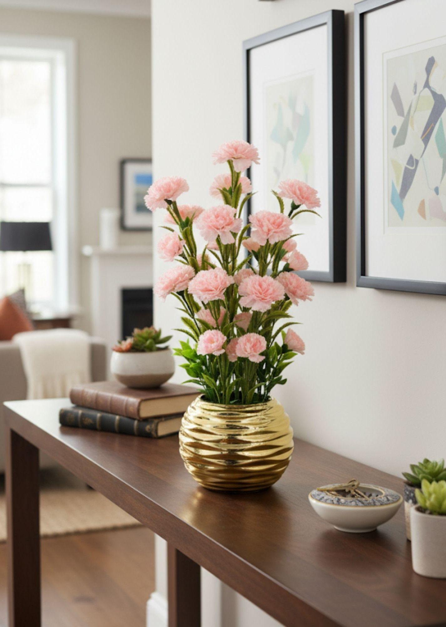 Planta Artificial Decorativa Arreglo Floral Adorno Hogar Jhn-3