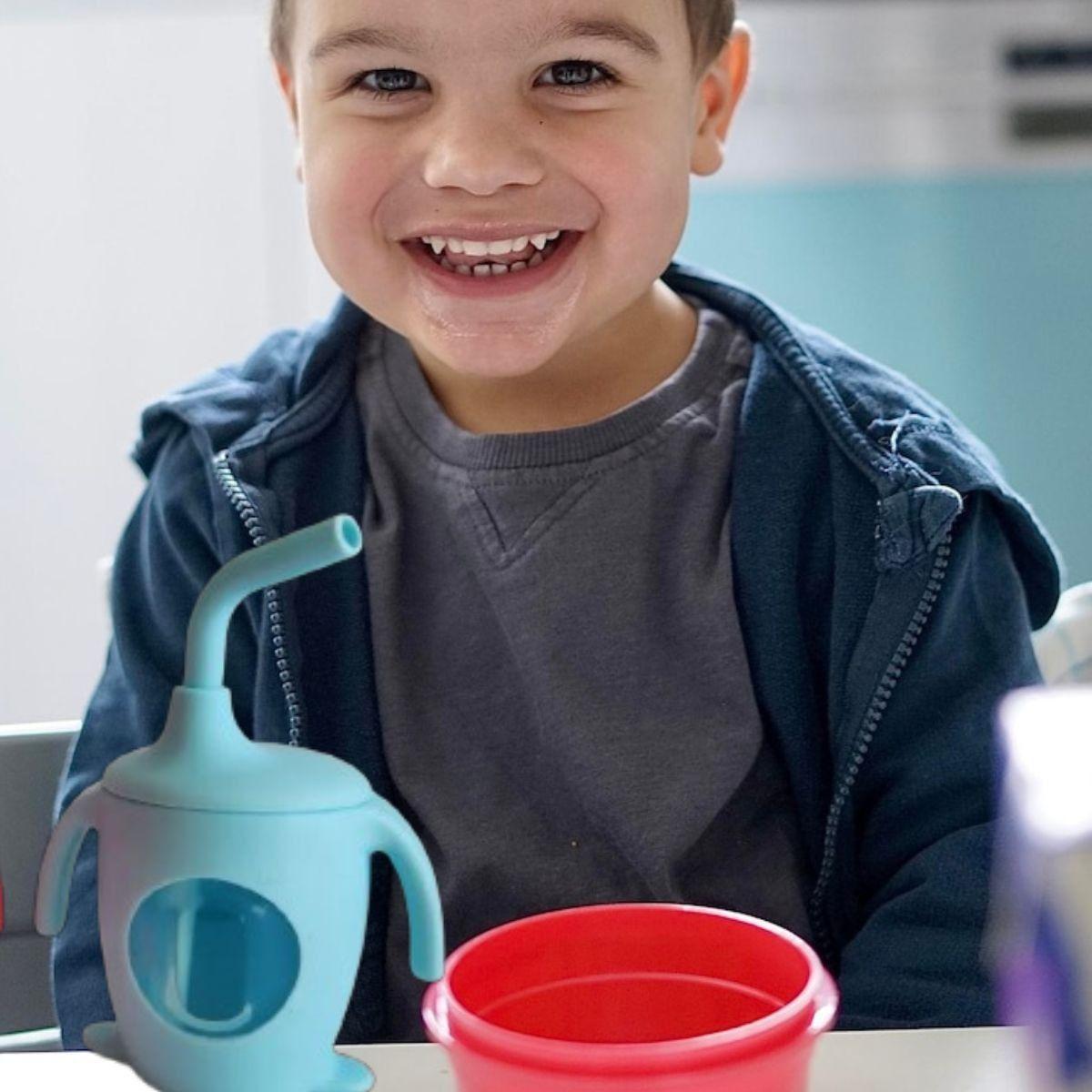 SET 2 VASOS DE INICIACION APRENDIZAJE CON BOQUILLA BEBE LAU-9