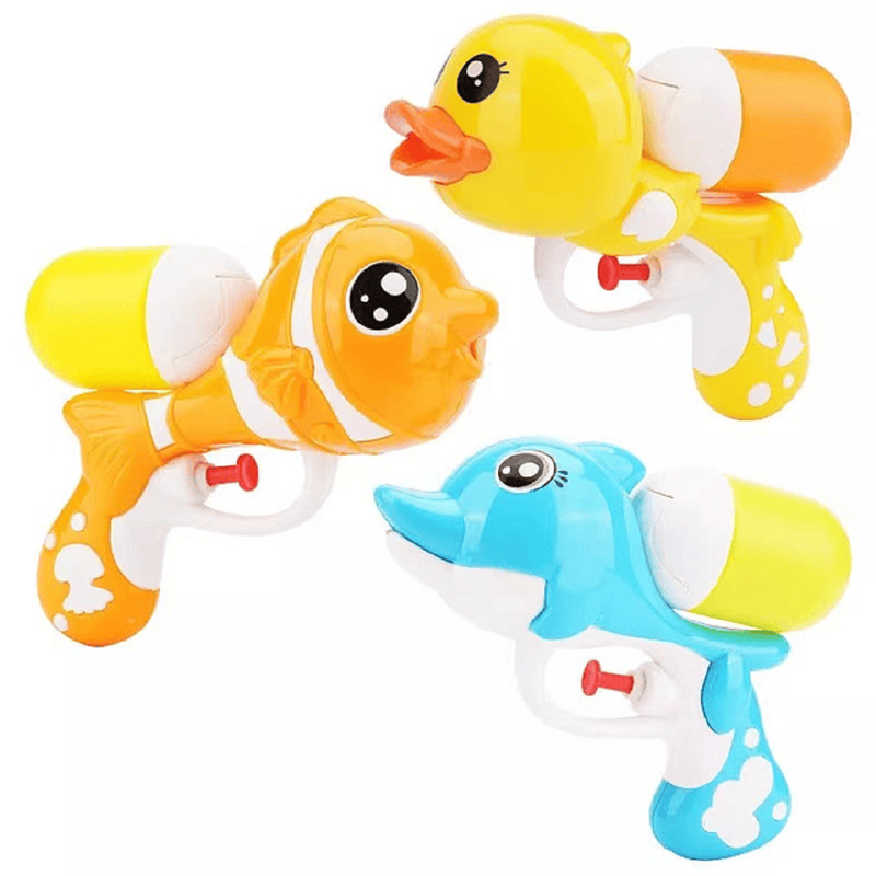 Set 7 Juguetes Pistolas Agua Pez Animado Infantil Niños Lau-5