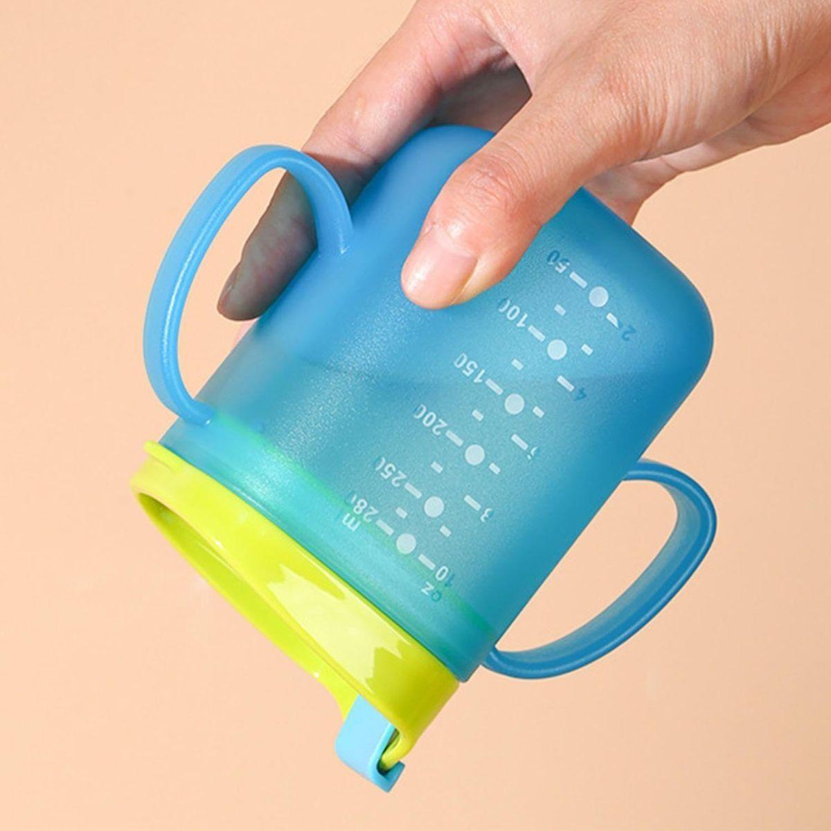 SET 4 VASOS ANTIDERRAME CON PAJILLA BEBE ERGONOMICA LAU-3