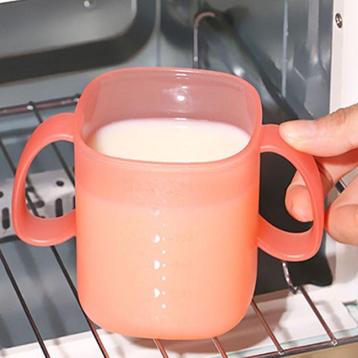 SET 4 VASOS ANTIDERRAME CON PAJILLA BEBE ERGONOMICA LAU-4