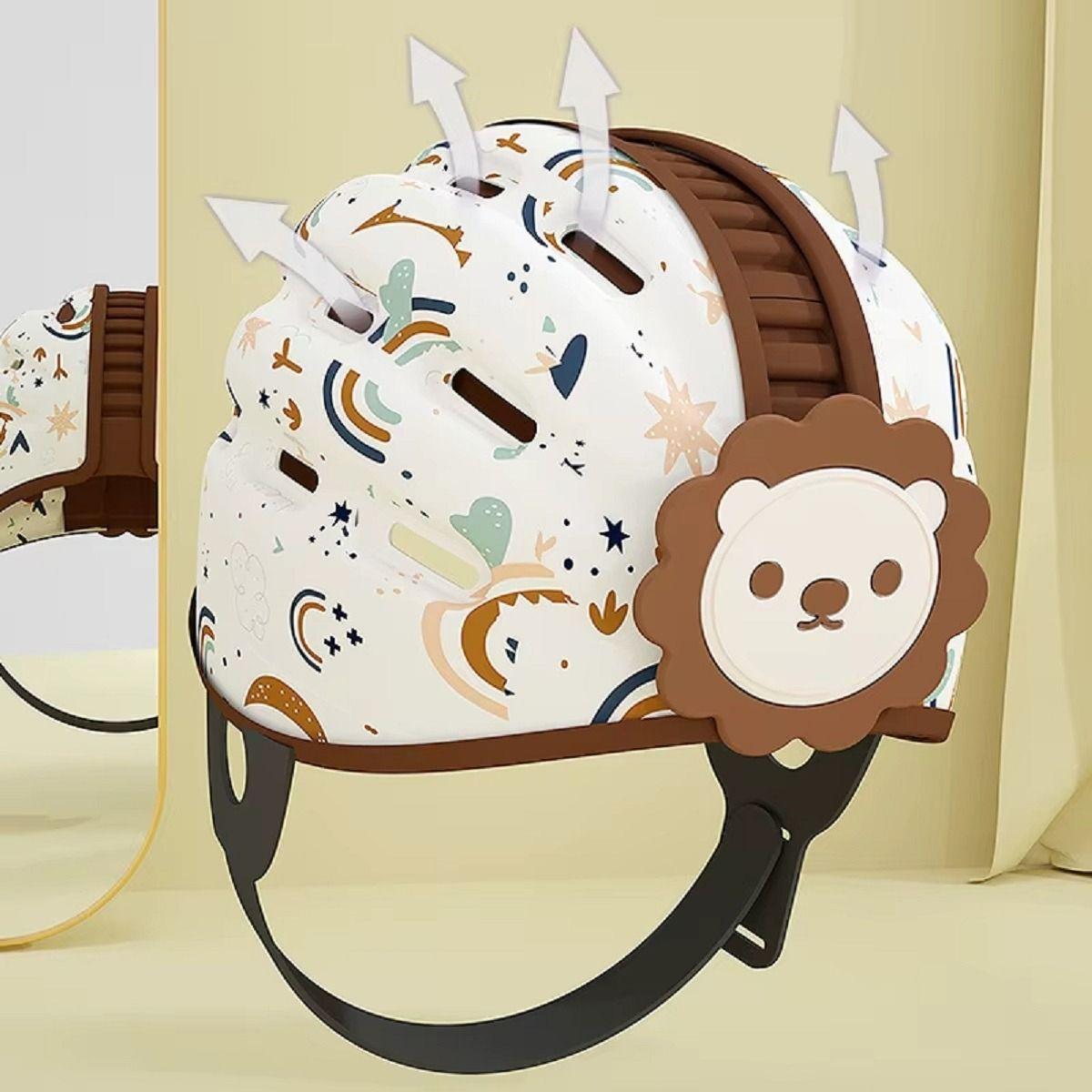 Cascos Antigolpes Diseño Leon Protector Suave Bebes Lau-8