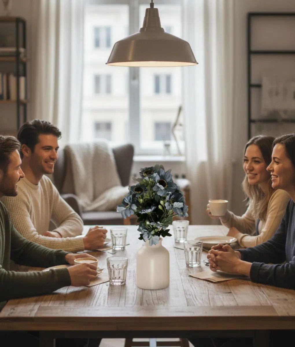 Set 2 Ramo Decorativo Flores Artificiales Belleza Adorno Jhn-3