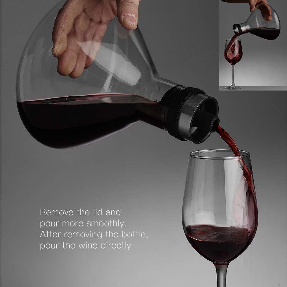 Decantador Vinos Jarra Tinto Tapa Aireado Lujo Rondon-5