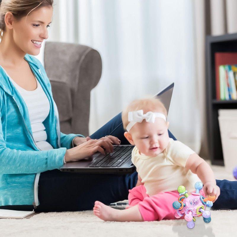 Set 2 Mordedor Juguete Estimulacion Pelota Bebes Lau-5