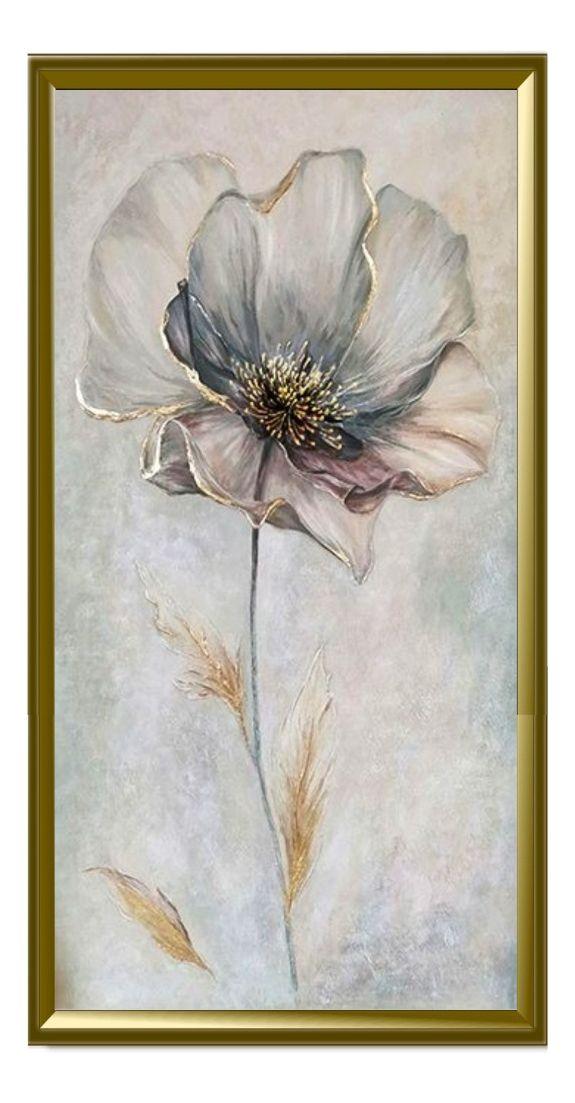 Cuadro Decorativo Pared Flores Serenas Pintura Jhn-0