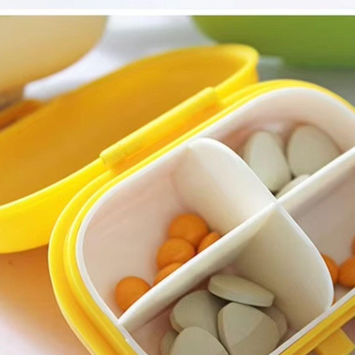 SET 5 PASTILLEROS PEQUEÑOS 4 COMPARTIMIENTO PORTATIL LAU-2