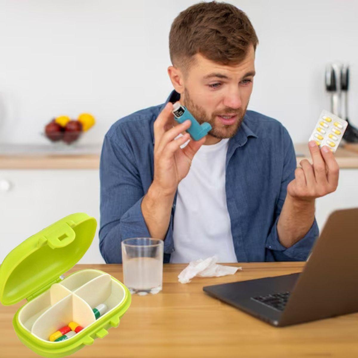 SET 5 PASTILLEROS PEQUEÑOS 4 COMPARTIMIENTO PORTATIL LAU-6