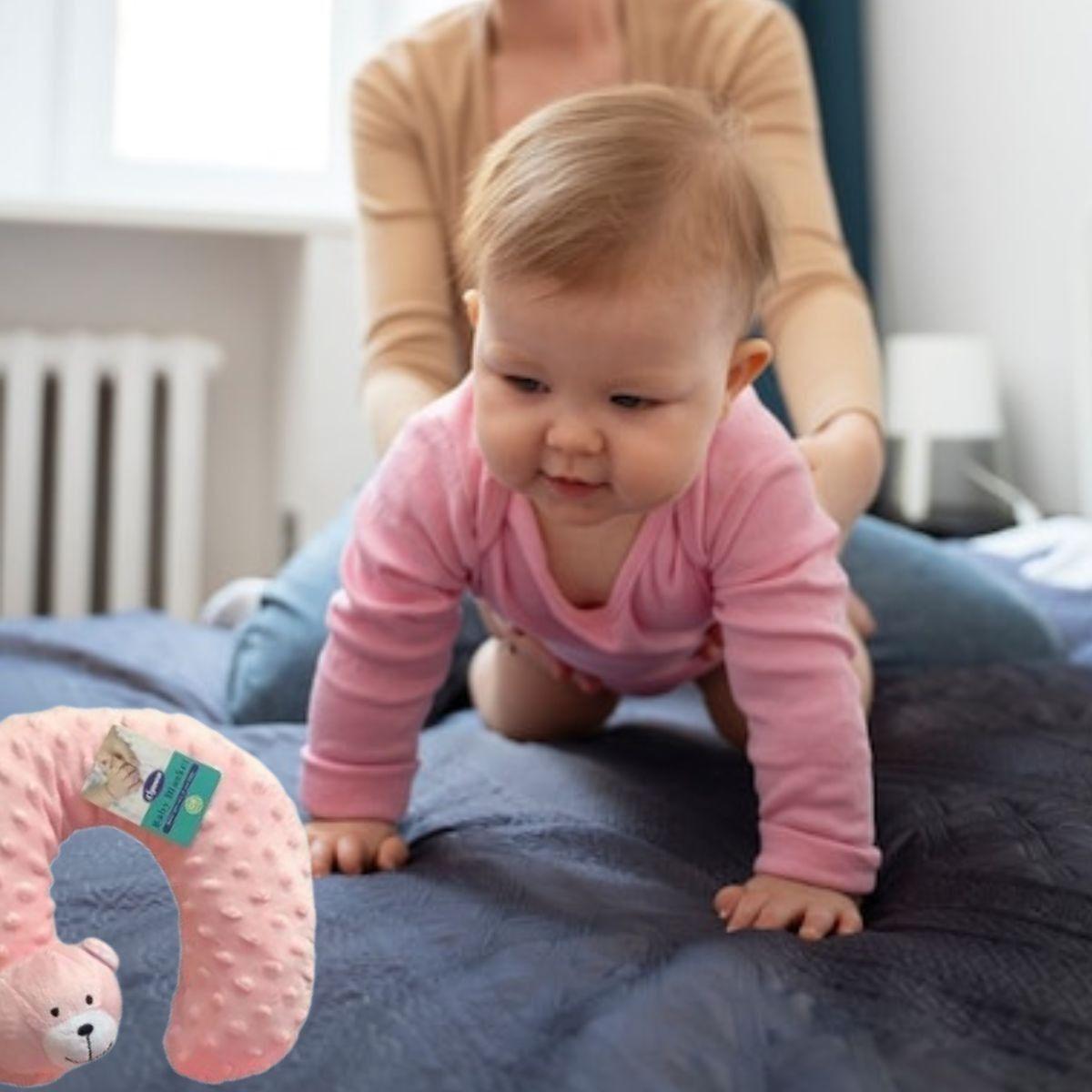 SET DE MANTA DE APEGO DOBLE+ ALMOHADA PELUCHE BEBE LAU -8