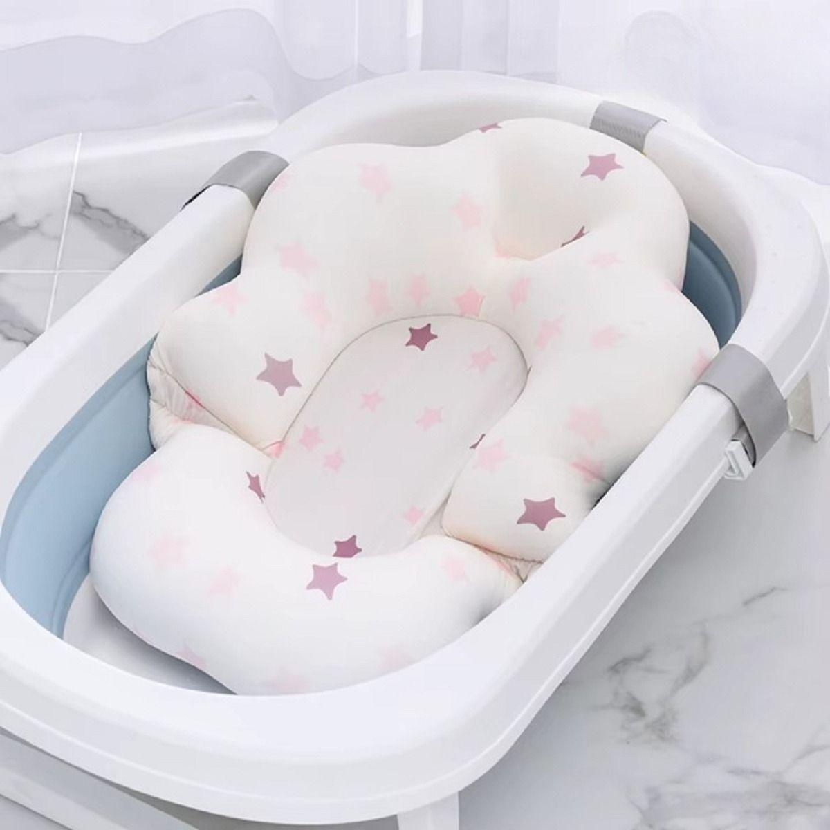 Almohada Cojin Apoyo Tina Baño Diseño Nube Bebes Lau-4