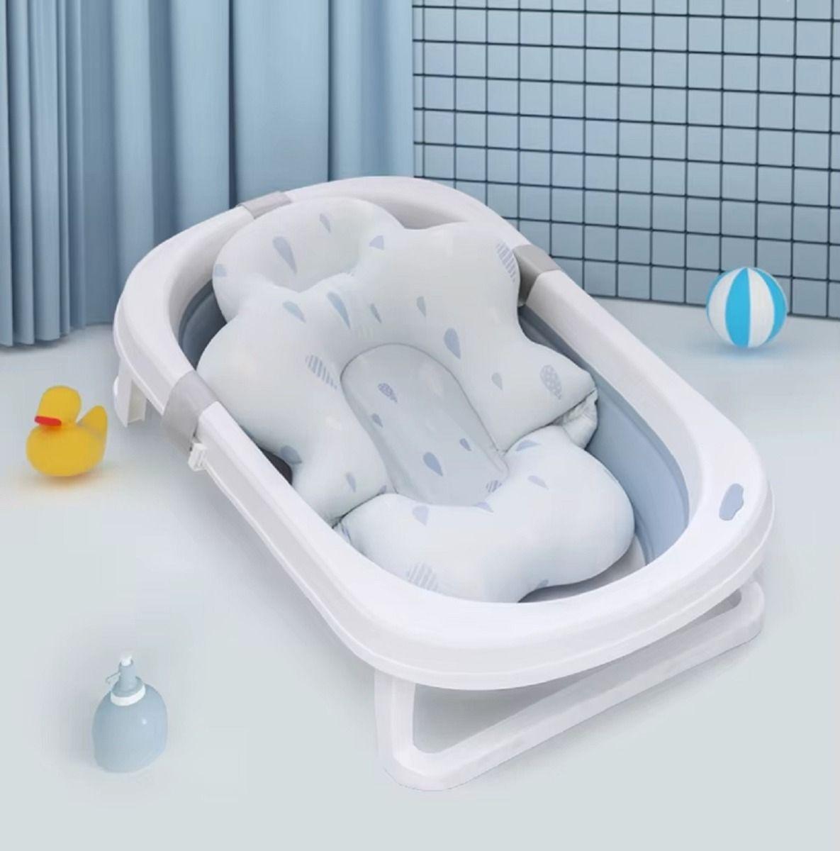 Almohada Cojin Apoyo Tina Baño Diseño Nube Bebes Lau-5