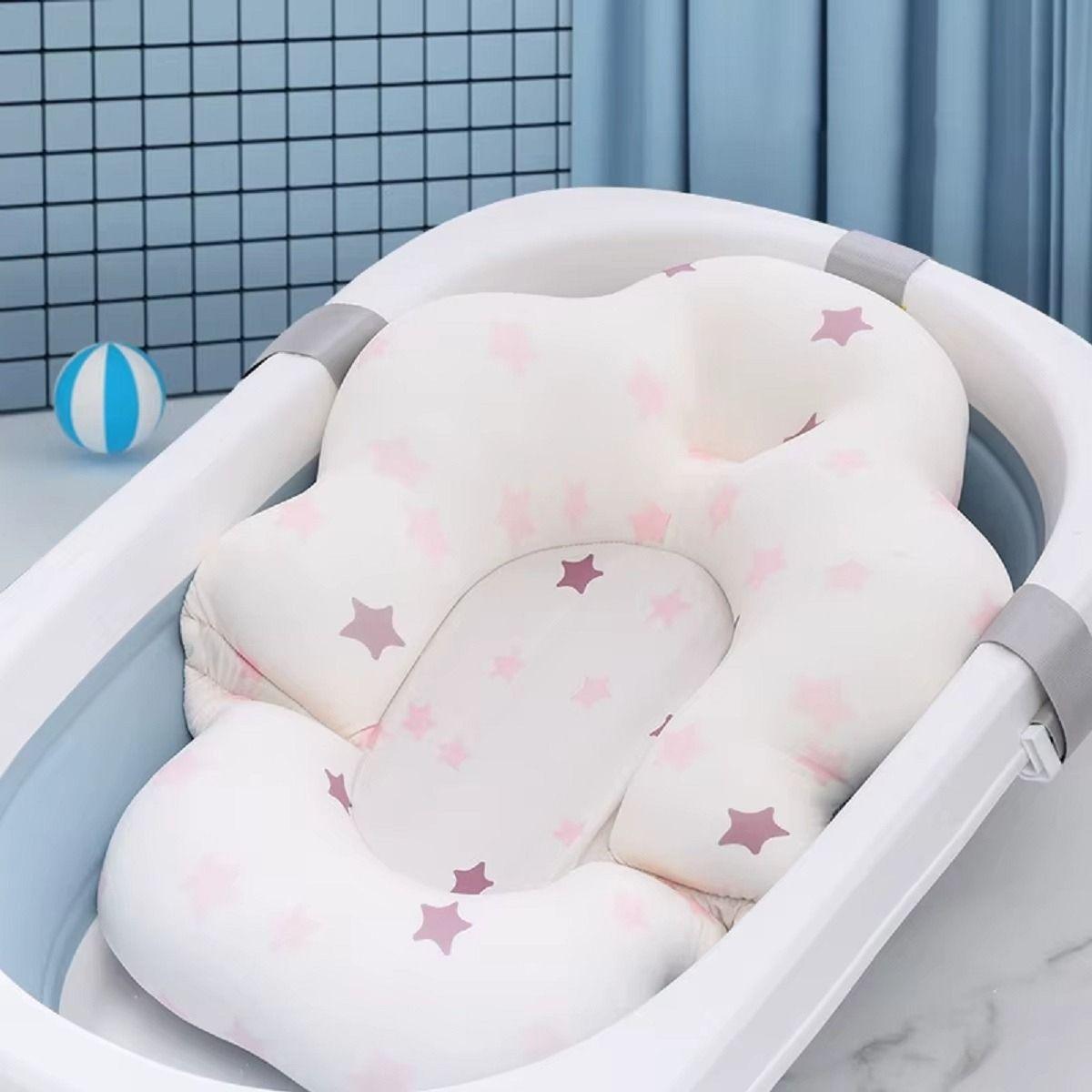 Almohada Cojin Apoyo Tina Baño Diseño Nube Bebes Lau-7