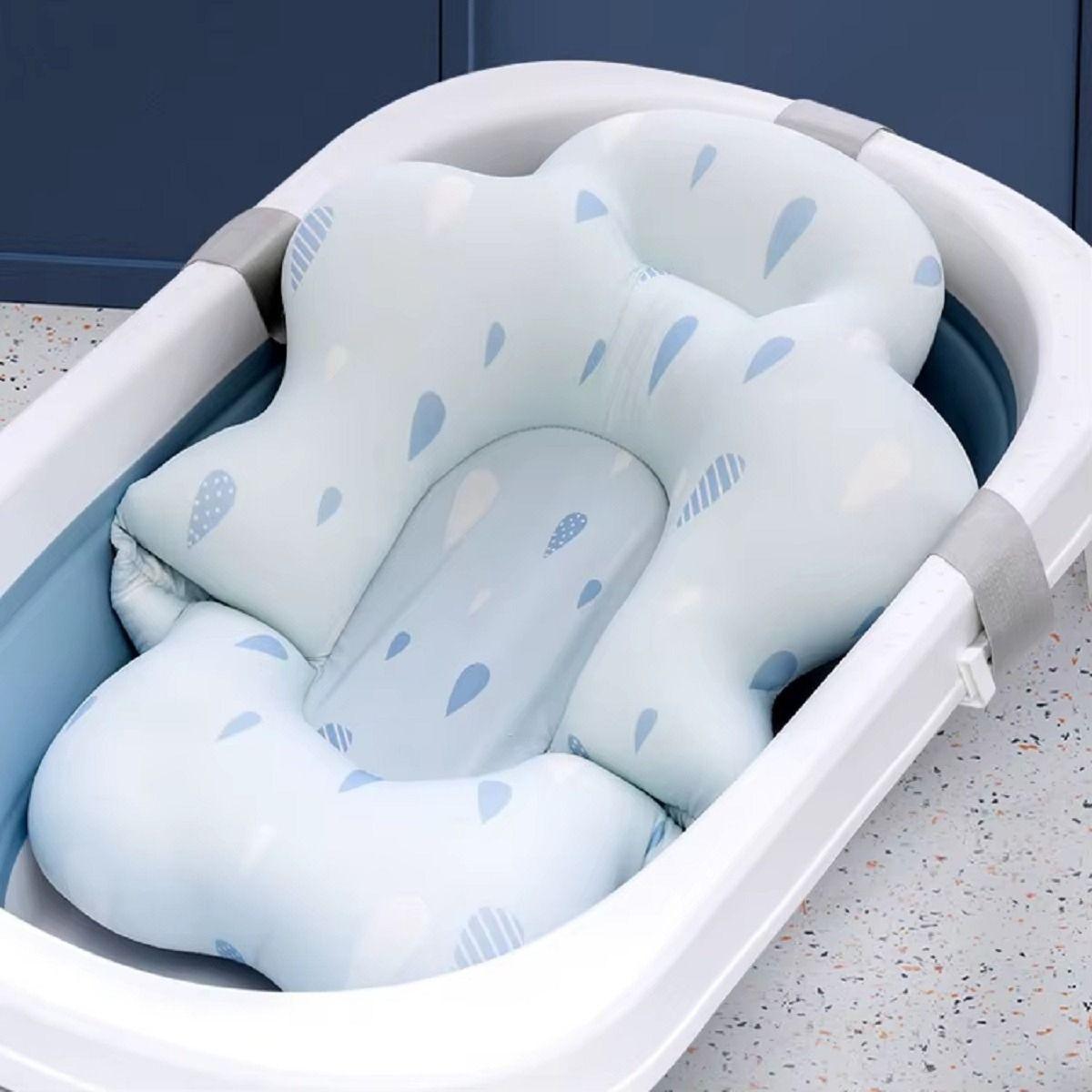 Almohada Cojin Apoyo Tina Baño Diseño Nube Bebes Lau-8