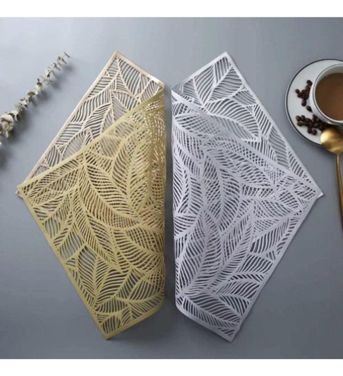 Set 5 Manteles Individuales Comedor Diseño Calado Hogar Lau-2