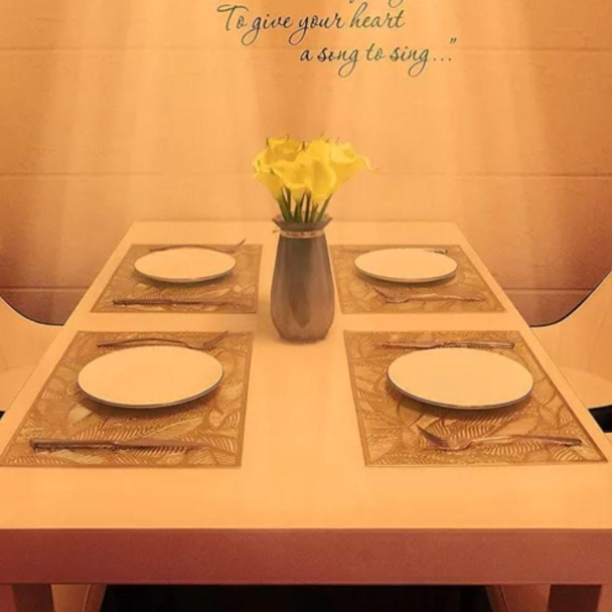 Set 5 Manteles Individuales Comedor Diseño Calado Hogar Lau-3