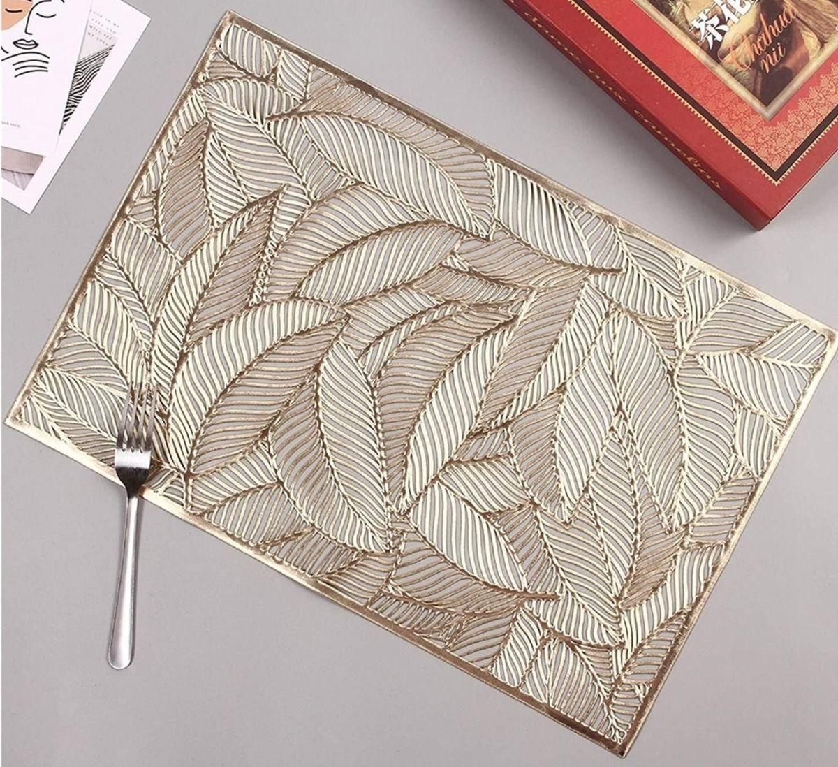 Set 5 Manteles Individuales Comedor Diseño Calado Hogar Lau-5