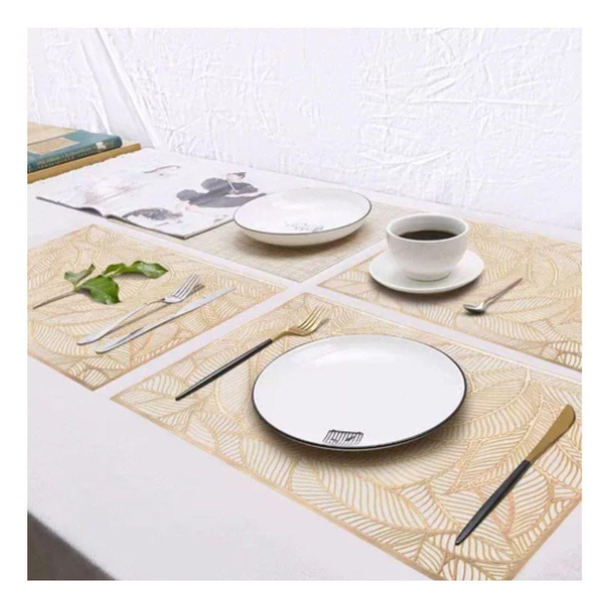 Set 5 Manteles Individuales Comedor Diseño Calado Hogar Lau-9