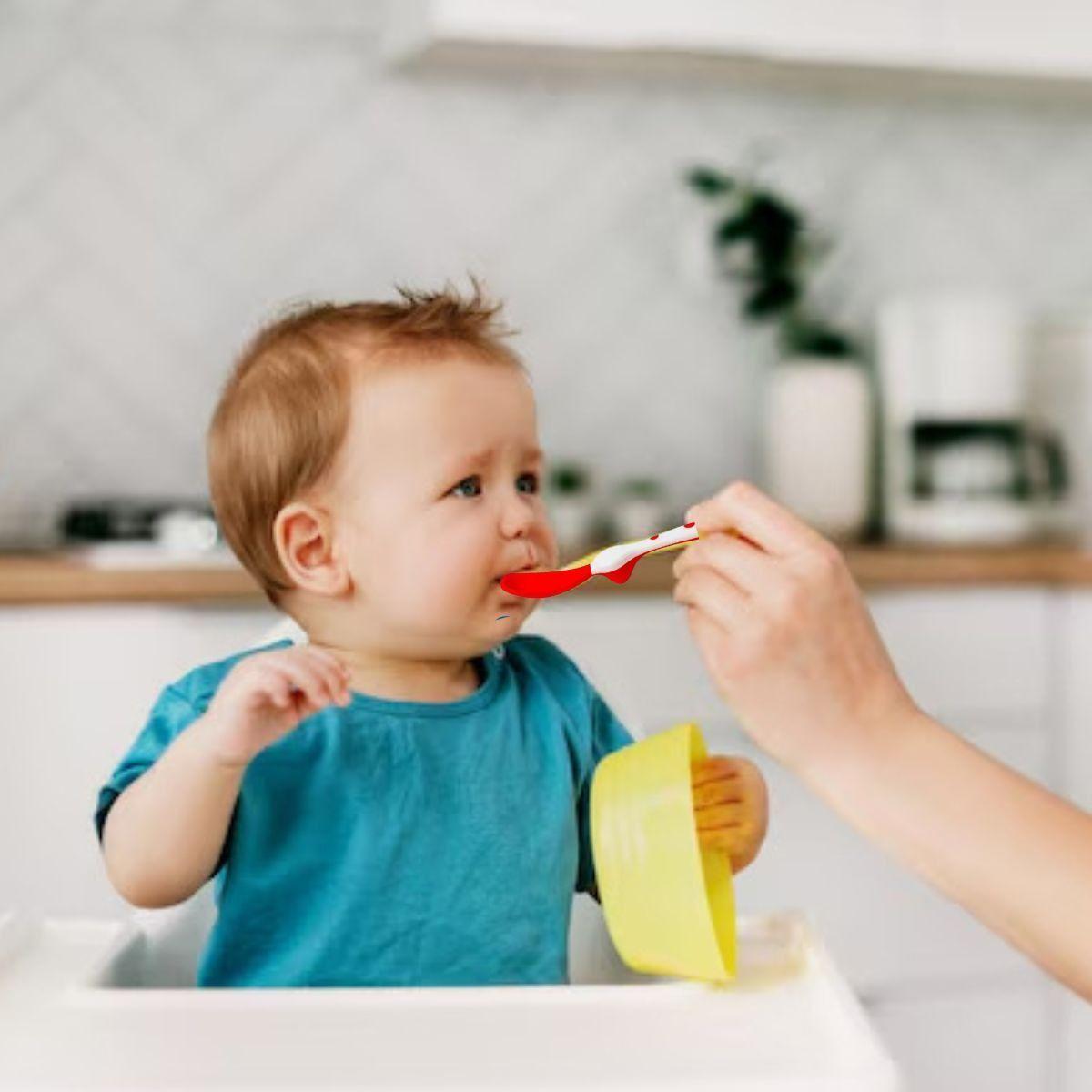 SET 6 CUCHARAS ENTRENAMIENTO SILICONA SUAVE BEBE LAU-9