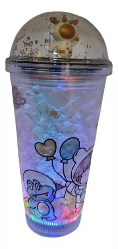 Vaso Acrílico Doble Pared Popote Astronauta Portatil Rondon
-2